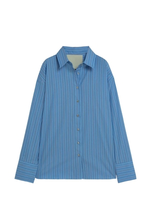A Paper Kid striped button shirt - Blue