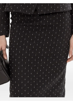 NISSA zip-fastening midi skirt - Black