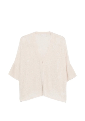 Hemisphere bell-sleeve cardigan - Neutrals