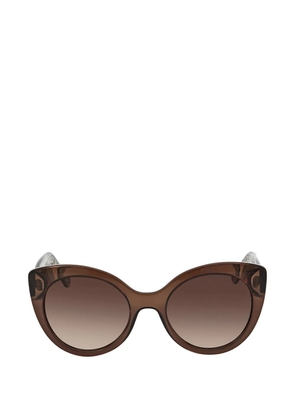 Ferragamo cat-eye full-rim sunglasses - Brown