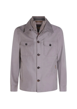 Moorer cotton shirt jacket - Grey