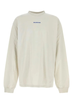 Balenciaga cotton long-sleeve sweatshirt - White