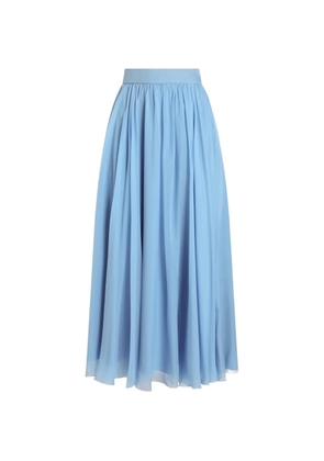 Dolce & Gabbana chiffon circle skirt - Blue