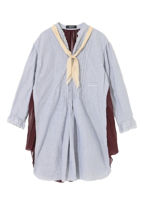 Undercover pinstripe ruffled blouse - Blue