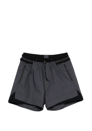 GR10K zip shorts - Grey
