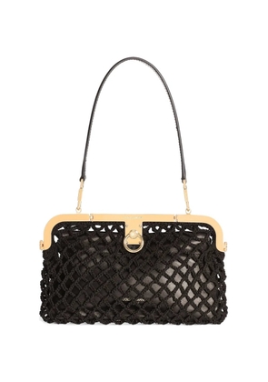 Dolce & Gabbana Amanda handbag in mesh and palmellato calfskin - Black