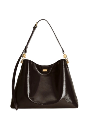 Dolce & Gabbana large Vittoria calfskin shoulder bag - Brown