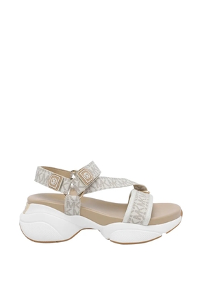 Michael Michael Kors Bowie logo round-toe sandals - Neutrals