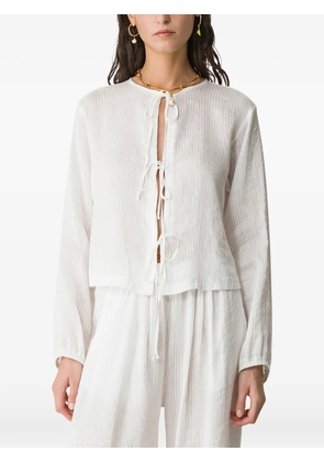 Forte Forte tie front shirt - White