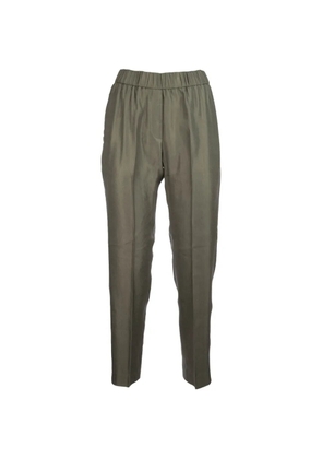 Peserico elasticated tapered trousers - Green