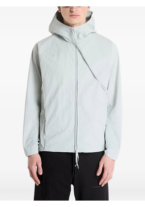 Post Archive Faction Opening hooded zip jacket - Grey