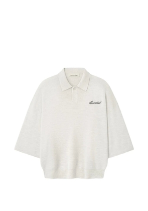 FEAR OF GOD ESSENTIALS Essentials logo-embroidered polo shirt - Grey