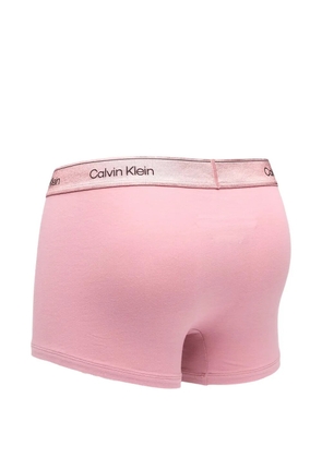 Calvin Klein logo-waistband briefs (pack of three) - Pink
