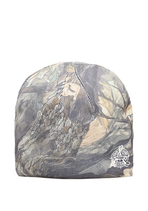 A BATHING APE® Tree Edge camo beanie hat - Grey