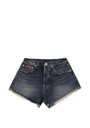 Martine Rose frayed denim shorts - Blue