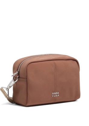 Bimba y Lola logo strap cross body bag - Brown