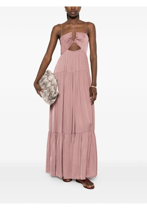 Patrizia Pepe cut-out detail maxi dress - Pink