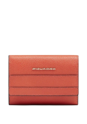 PIQUADRO small leather trifold wallet - Orange