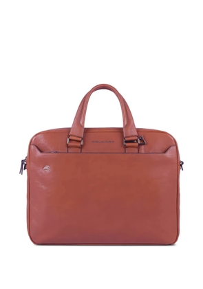 PIQUADRO leather laptop bag - Brown