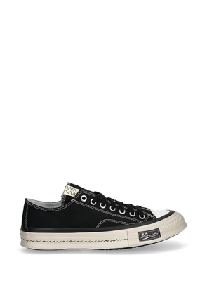 visvim contrast-stitch sneakers - Black
