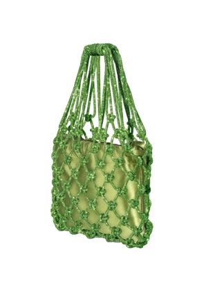 Hibourama Carrie knot-detail shoulder bag - Green