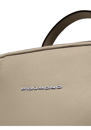 PIQUADRO logo-lettering backpack - Neutrals