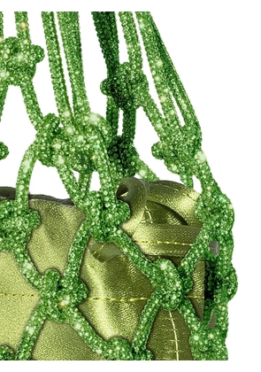 Hibourama Carrie knot-detail shoulder bag - Green