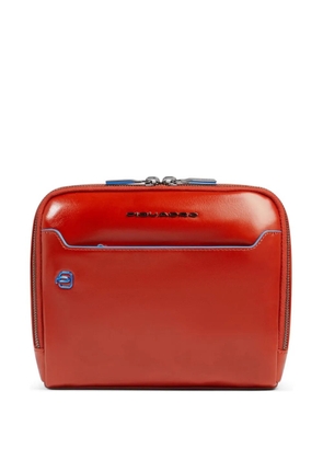 PIQUADRO leather crossbody bag - Orange
