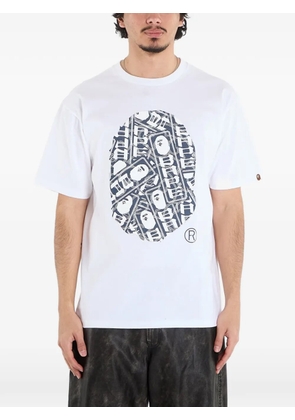A BATHING APE® japanese camo label t-shirt - White