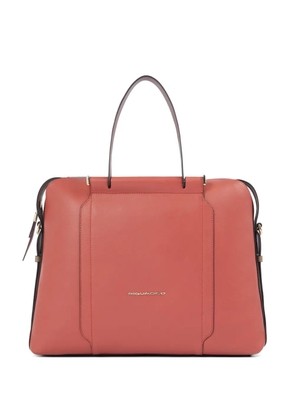 PIQUADRO leather laptop bag - Orange