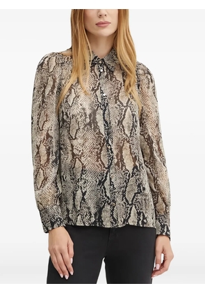Morgan Cipyth snake-print shirt - Neutrals