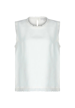 Antonelli fringed-trim top - White