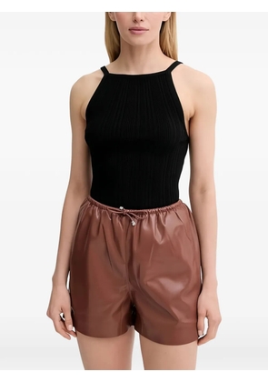 SAMSOE SAMSOE ribbed tank top - Black