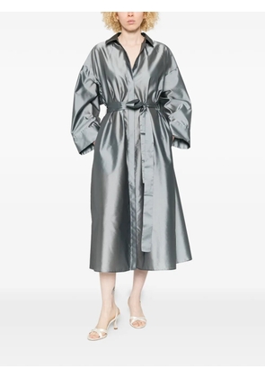 'S Max Mara Anna tie-waist maxi shirt dress - Grey