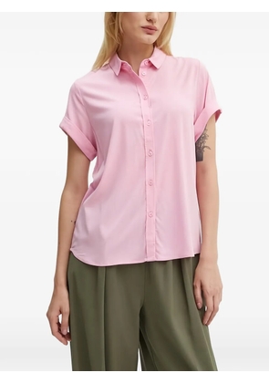 SAMSOE SAMSOE cuffed short-sleeve shirt - Pink