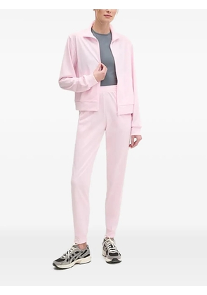 adidas zip-fastening logo-embroidered tracksuit - Pink