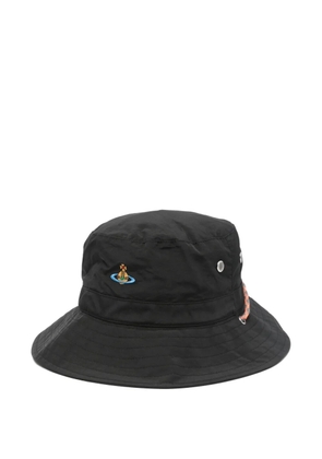 Vivienne Westwood Orb-embroidered adventure hat - Black