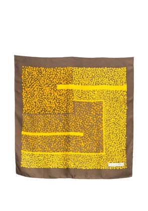Christian Dior Pre-Owned 1990s logo-detail silk scarf - Brown