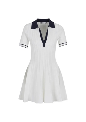 Simkhai ribbed collar dress - White
