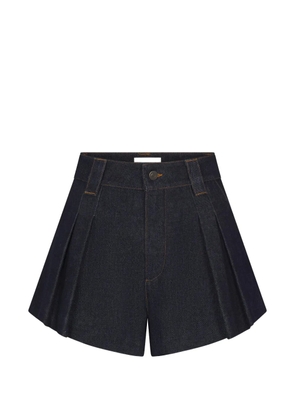 FRAME pleated denim shorts - Blue