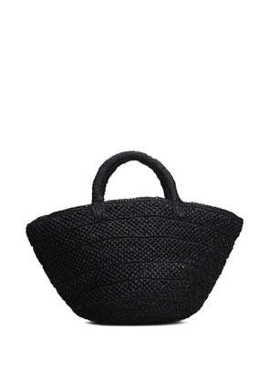 IBELIV woven top-handle tote bag - Black