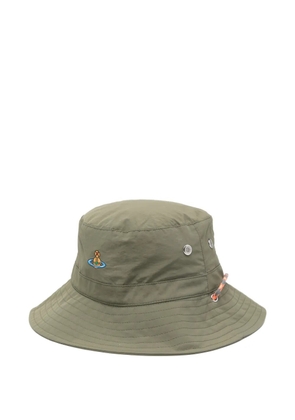 Vivienne Westwood Orb-embroidered adventure hat - Green