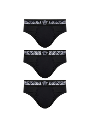 Versace medusa-graphic briefs (set of three) - Black