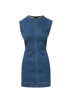 Veronica Beard Imara denim mini dress - Blue
