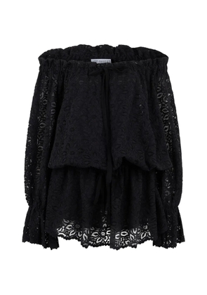 Les Filles d'Eva lace-detail cotton blouse - Black
