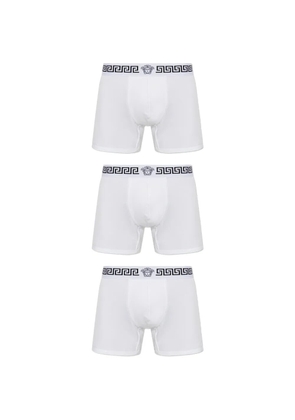 Versace logo-waistband briefs (set of three) - White