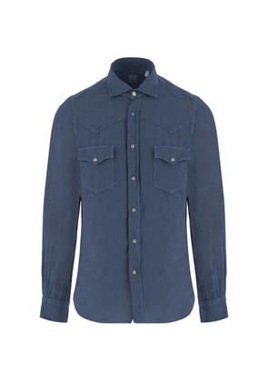 Finamore 1925 Napoli buttoned shirt - Blue