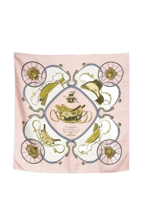 Hermès Pre-Owned 1981 Springs silk scarf - Pink