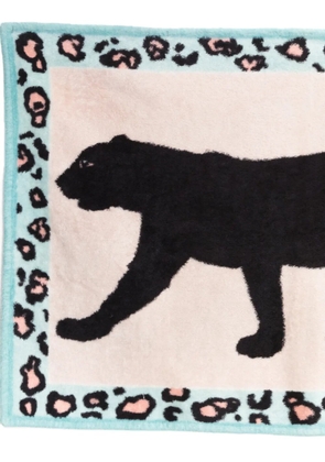 Hermès Pre-Owned 1970s Black Panther cotton beach towel - Pink