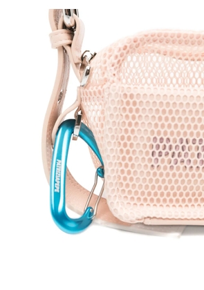 Patrizia Pepe small In My Space mesh shoulder bag - Pink